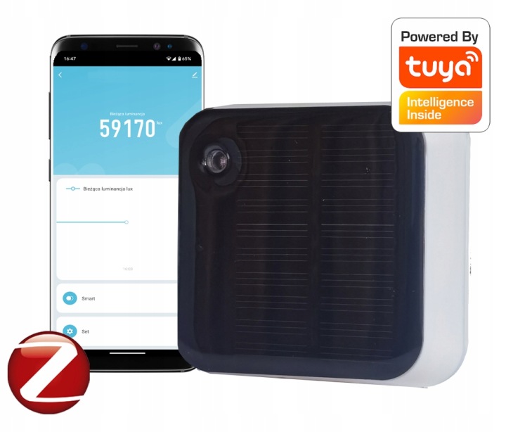 Venkovní senzor slunečního záření Zigbee Tuya < 83000LUX