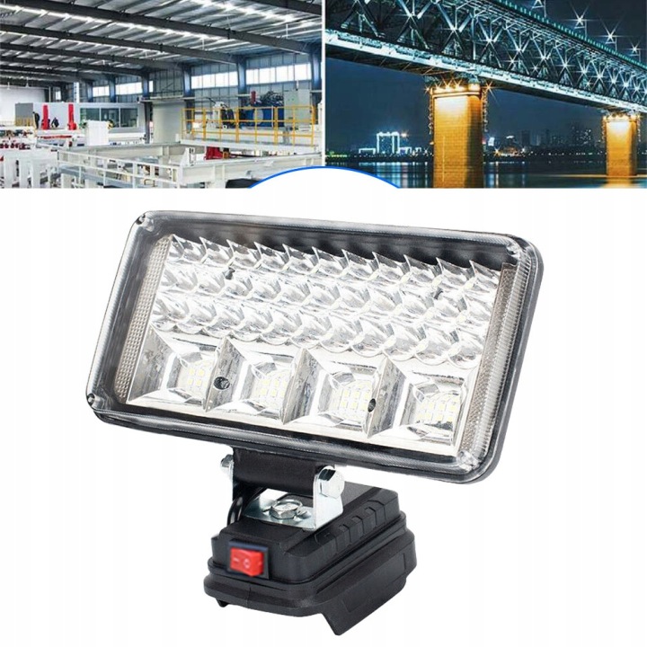 7" Led Pracovní Lampa Makita 18V Na Akumulátor 75W 57xLED