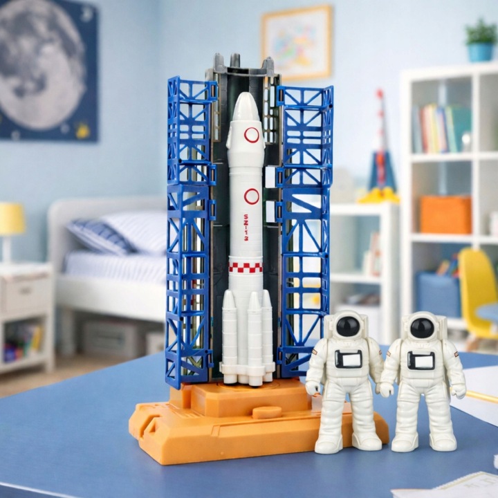 Набір Космічний Космонавти Вежа Стартова Ракета Шатл Lean Toys — фото 4