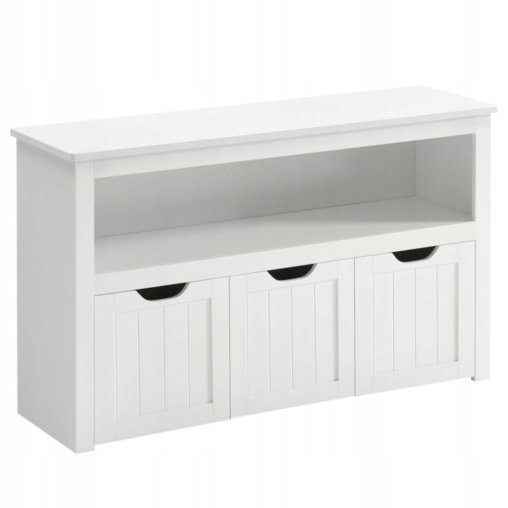 Стелаж Songmics 102 x 30 x 60 см білий Некомплектний! (після повернення)