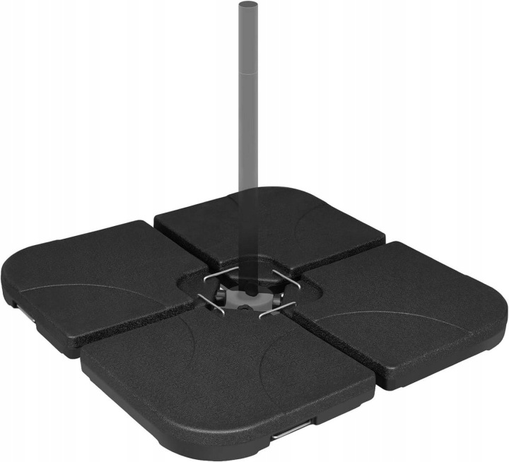 Woltu Stojan Základna Deštníku 4 Panely Výplň Voda Písek Hdpe 100 CM