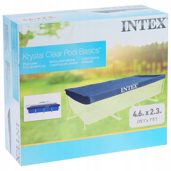 Intex 28039 - Тент для басейну прямокутний, PVC, синя, 450 x 220 см — фото 7