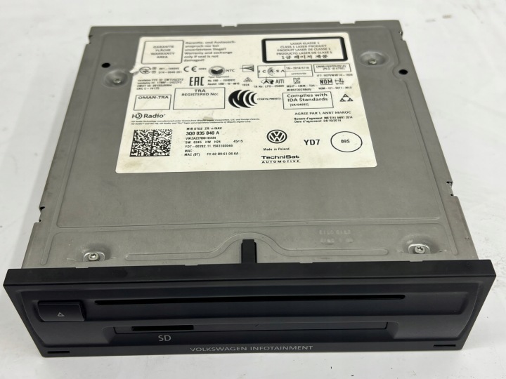 VW PASSAT B8 GOLF 7 TOURAN modulo lettore NAVIGACJI 3Q0035840A EUROPA