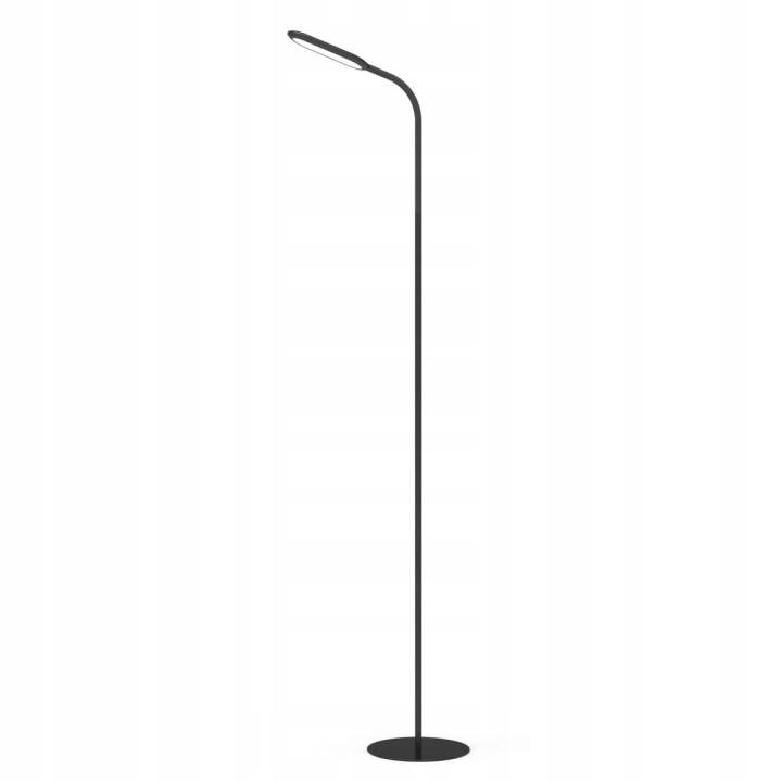 Stojací lampa s bezdrátovým dálkovým ovládáním 10W, černá