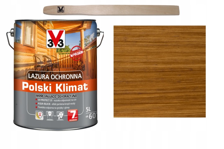 Lazura V33 Polský Klima 7 let Dub přírodní 5L