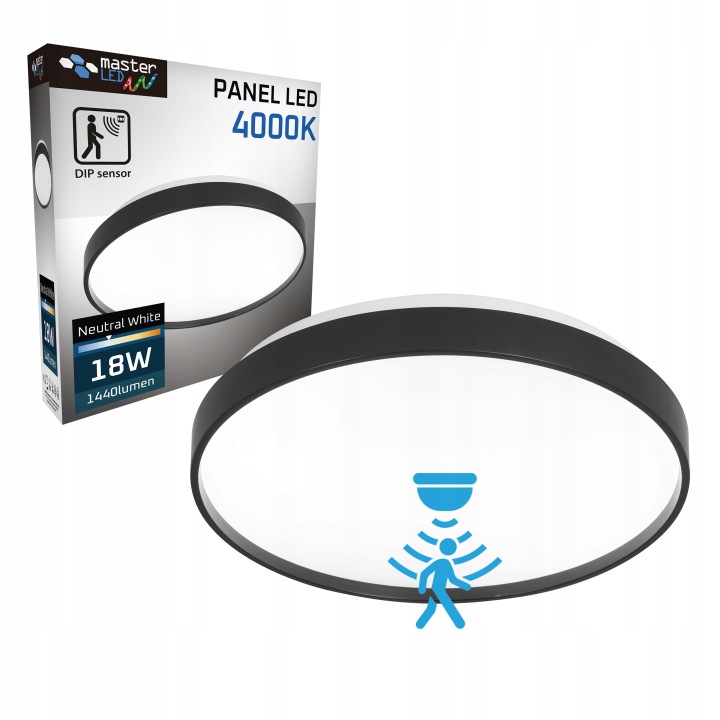 Led Panel Nástěnný stropní svítidlo stropní 18W Kulatý senzor pohybu