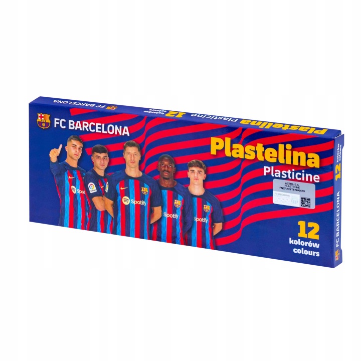 Пластилін 12 кольорів FC Barcelona Astra