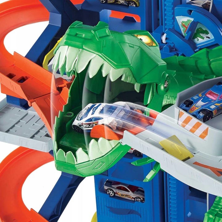 Набір Mattel Hot Wheels City GJL14 Мега Гараж Атака Динозавра T-Rex — фото 5