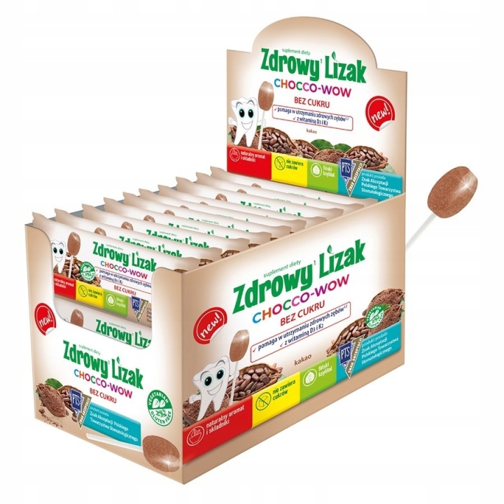 2 шт. STARPHARMA Zdrowy Lizak Ням-ням Какао Без Цукру Ксиліт Wit. C — фото 2
