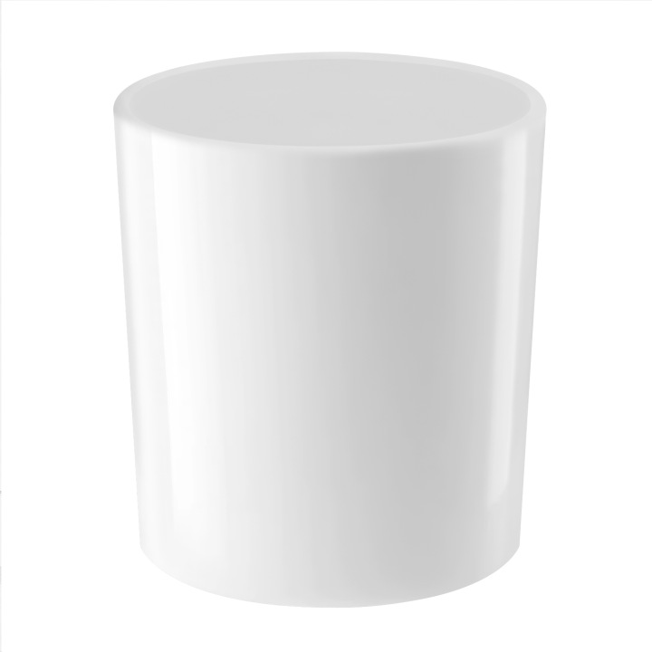 Sklenička na svíčky bílý lesk 300 ml 72 kusů