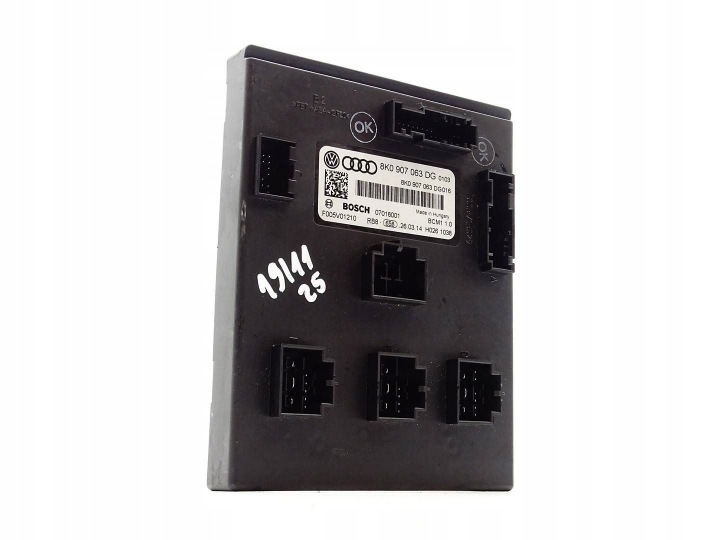 modul riadiaca jednotka KOMFORTU BCM AUDI A4 B8 A5 8T Q5 8R 8K0907063DG
