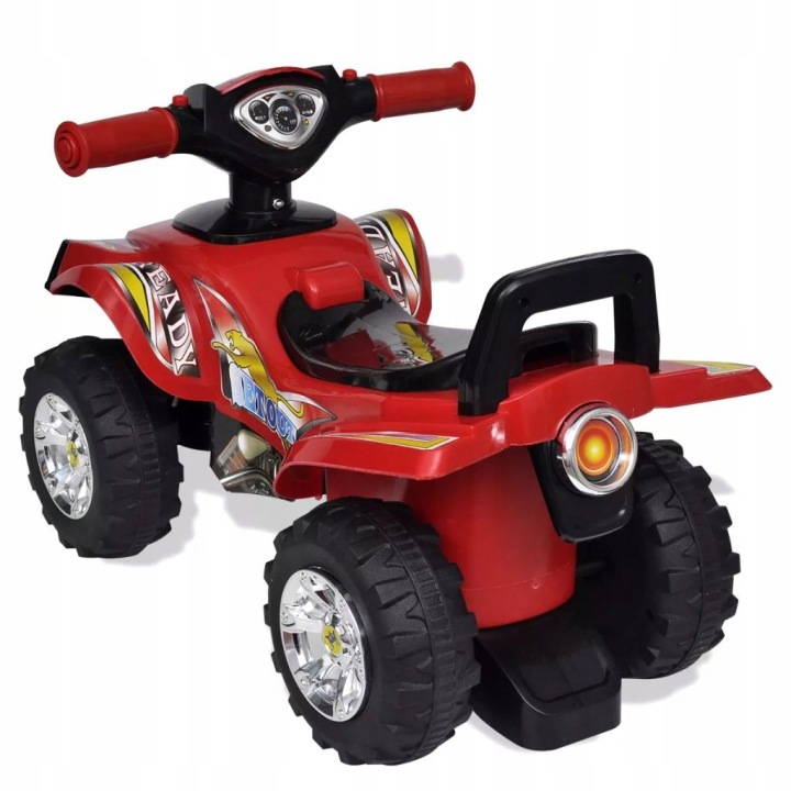 Червоний quad каталка для дітей, зі світлом і — фото 5