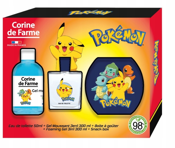 Forte Sweeden Corine de Farme Набір Pokemon вода 30 мл + гель 300 мл +коробка