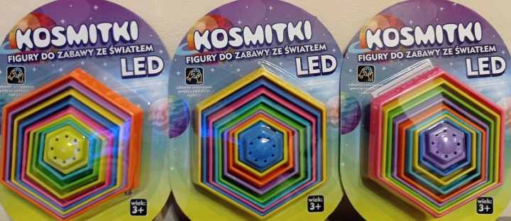 Іграшка Антистрес сенсорна Інопланетянки Шестикутник зі світлом LED