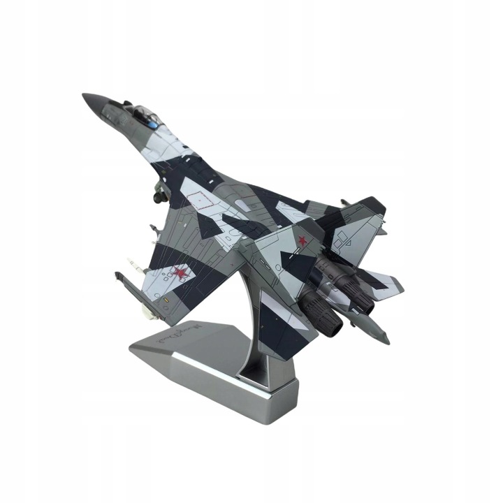 1/100 Російський літак Diecast зі сплаву винищувача SU на прикраси столу на полицю — фото 3