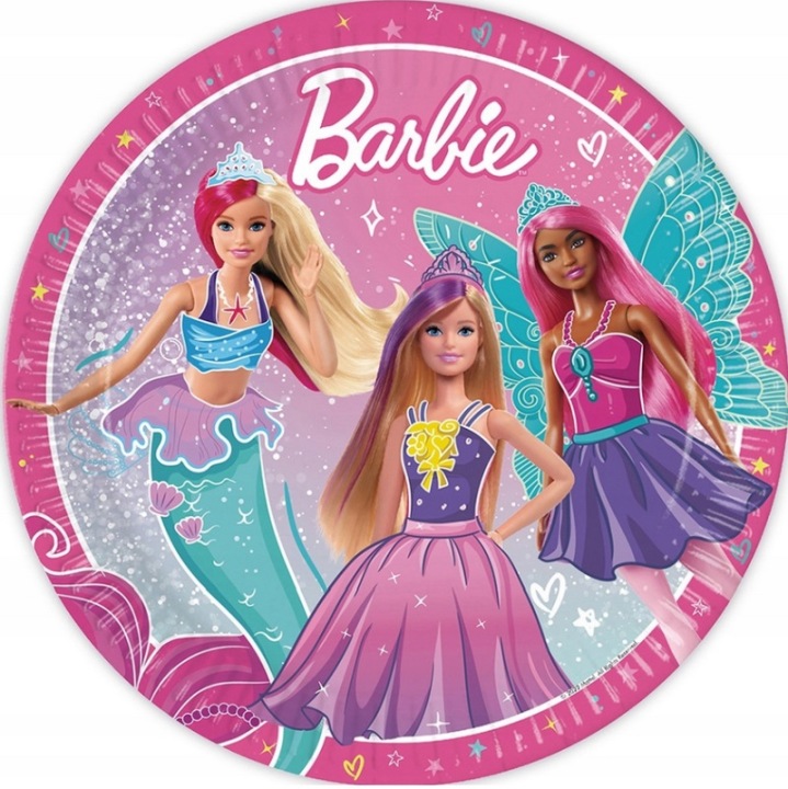 Тарілочки паперові Barbie Фентезі 23 см 8 шт.