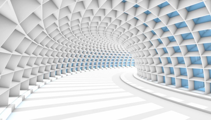 Maskovací magnetická podložka na radiátor Dekorativní tunel 3D 60x100 cm