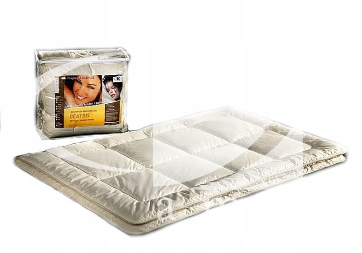 Amw Přikrývka Ovčí vlna Duo s náplní 140 x 200 1500 g