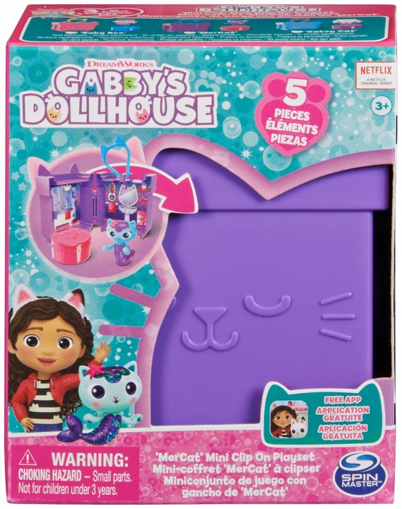 KOCI DOMEK GABI SYRENKOTKA MINIBOX POKÓJ BRELOCZEK FIGURKA MODNE KLIPSY AKC Marka Spin Master