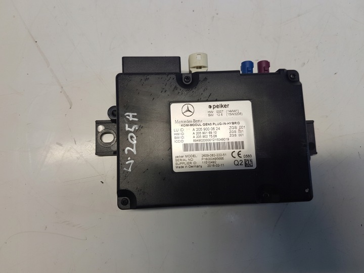 MERCEDES W205 module control unit telefonu telematic A2059000624