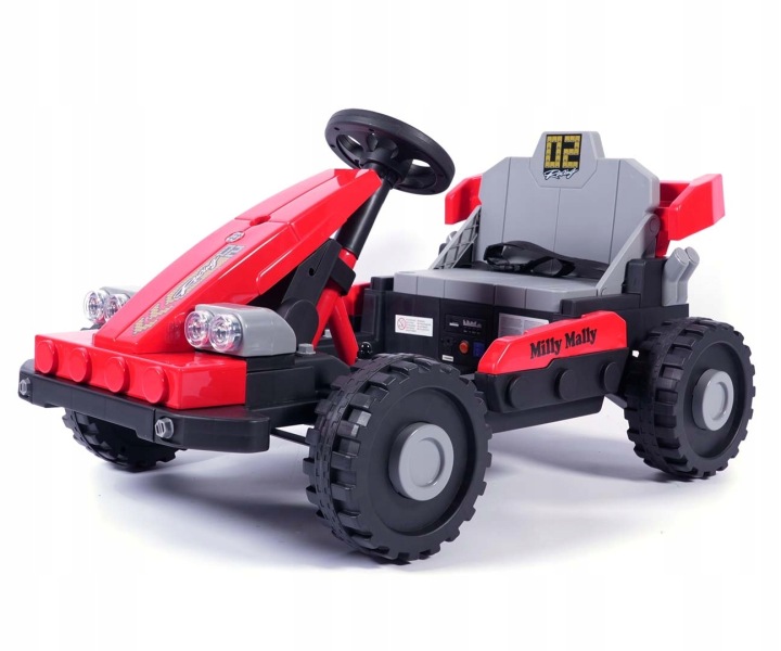 Квадроцикл на акумулятор формула 1 2 в 1 два двигуни 12 В LED Prime Milly Mally — фото 3