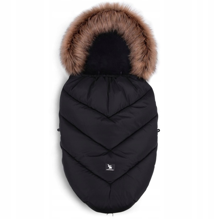 Конверт для немовлят COTTONMOOSE MOOSE Чорний для візка санок — фото 3