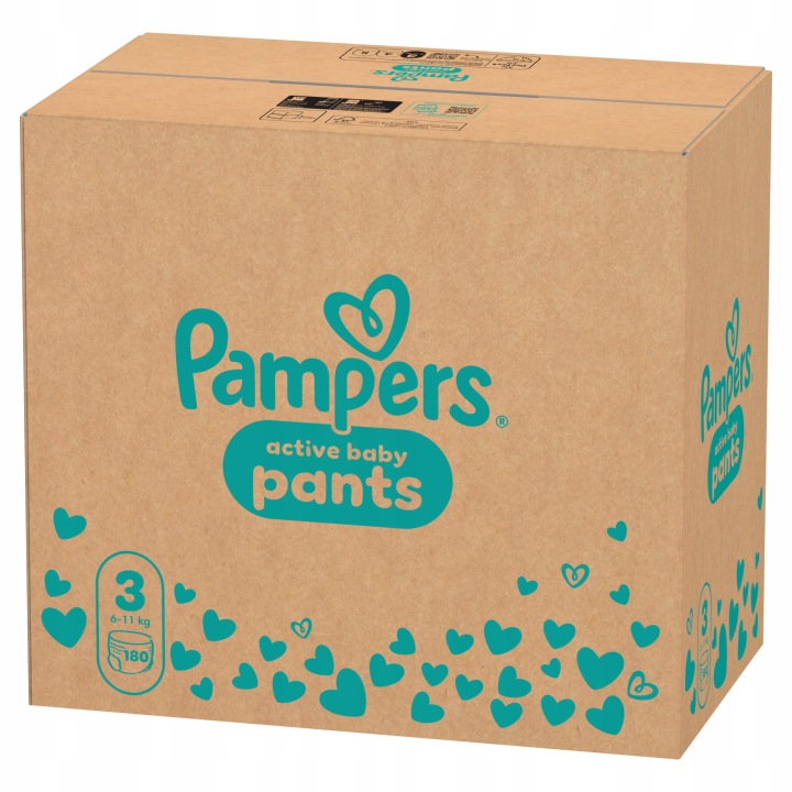Трусики-підгузки Pampers Active Baby Штани Розмір 3 180 шт. 6-11 кг — фото 7