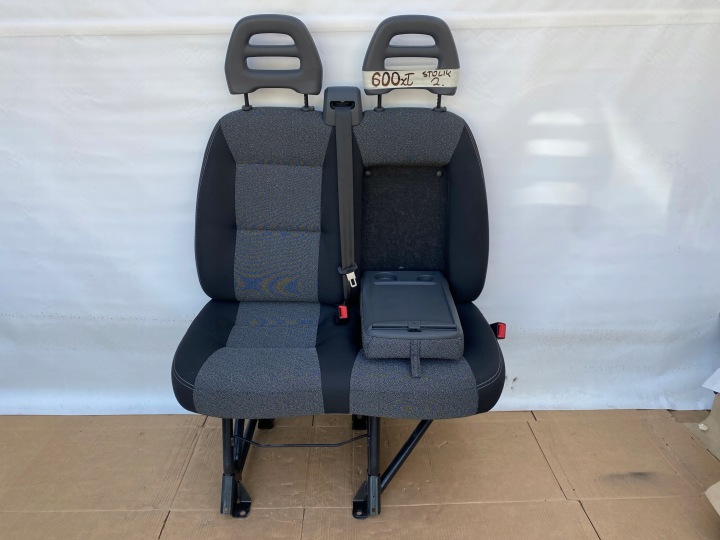 DUCATO BOXER JUMPER 14- fotel PODWOJNY KANAPA pasazera szürke ze STOLIKIEM