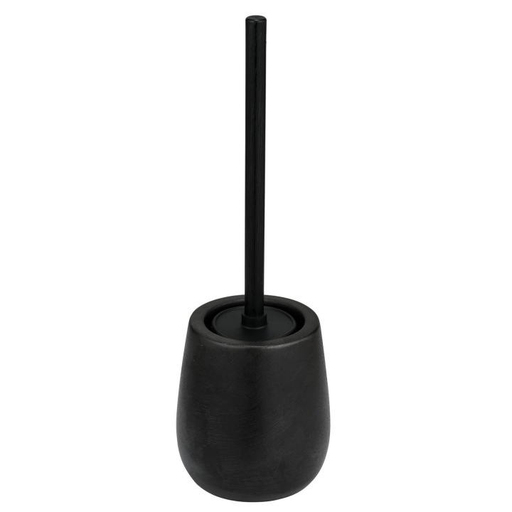 Wc Kartáč S Nádobou, Koupelnový Set, Keramický, Černý