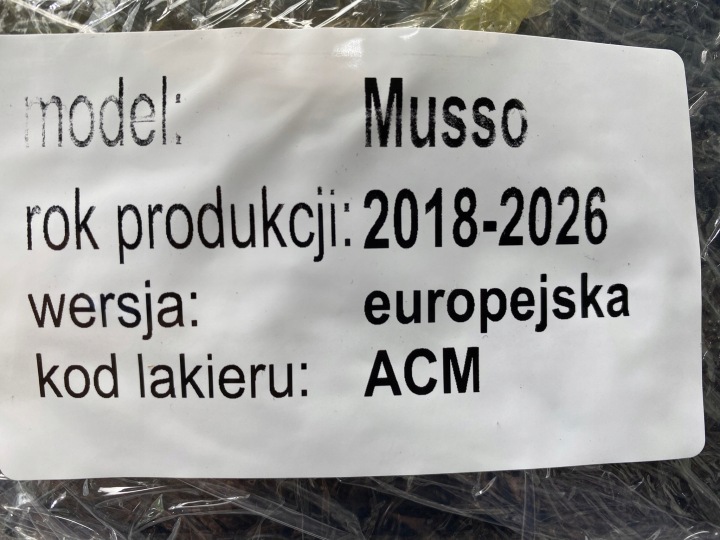 SSANGYONG MUSSO II 18-23 ZETAW REMOVÁLNY PRÍSPEVOK KLICK + COMPRESOR OE UMP 5