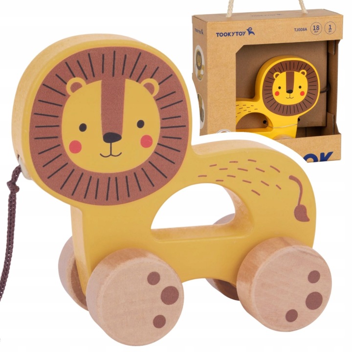 LEW DO CIĄGNIĘCIA DREWNIANY CIĄGACZ TOOKY TOY