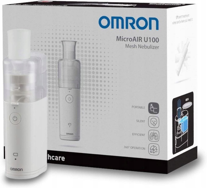 Omron Небулайзер U100 MicroAir ультразвуковий батарейки у комплекті