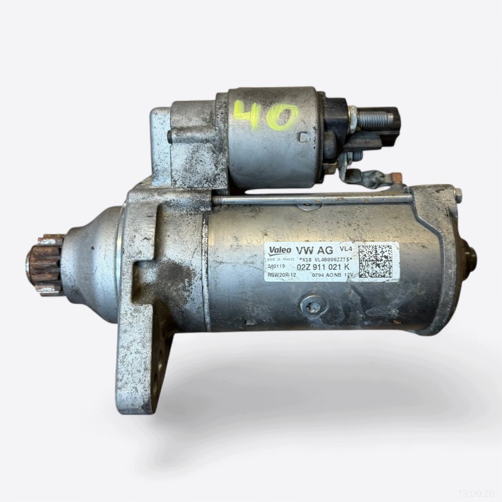startér STARTER originál VW VOLKSWAGEN AUDI SKODA SEAT 02Z911021K