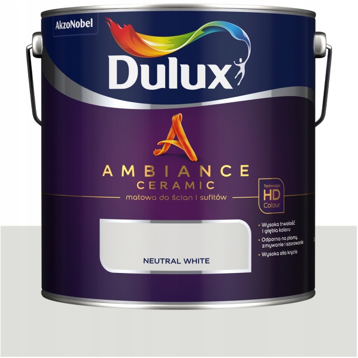 Dulux barva na stěny keramická Dulux Ambiance Ceramic Neutral White 2,5L
