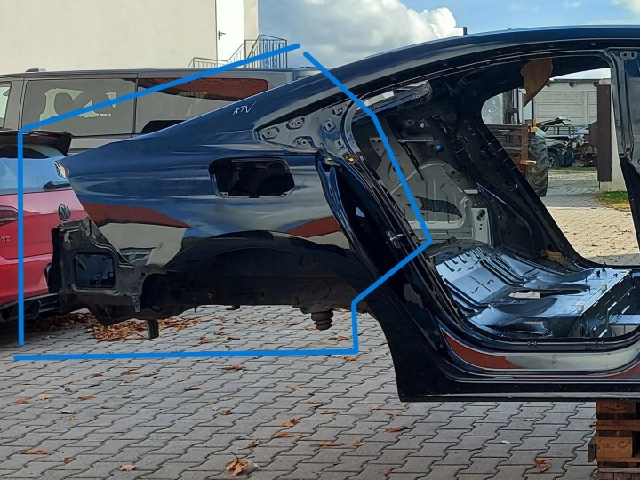 PEUGEOT 508 II fender quarter rear part right sedan KTVD