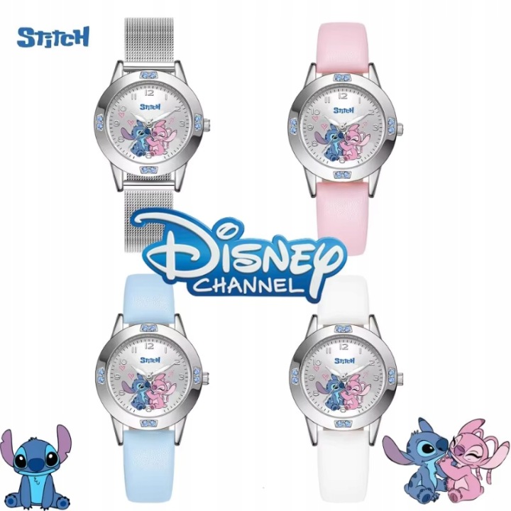 Годинник Stich Lilo і STITCH для дітей Стрілочний зі стразами — фото 2