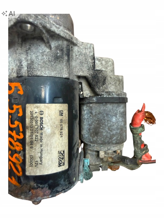 Anlasser Starter Opel Astra J 1.4 16V Original 0001107522 55578921
