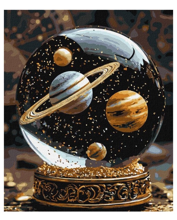 Малювання за номерами - Космос у кулі 40x50 см