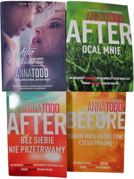 Zdjęcie egzemplarza: After + Before Tomy 2-5 / Anna Todd zestaw książek