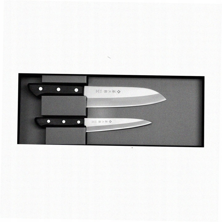 Tojiro Basic VG-10 Sada Nůž Santoku 16,5 cm univerzální 13,5 cm