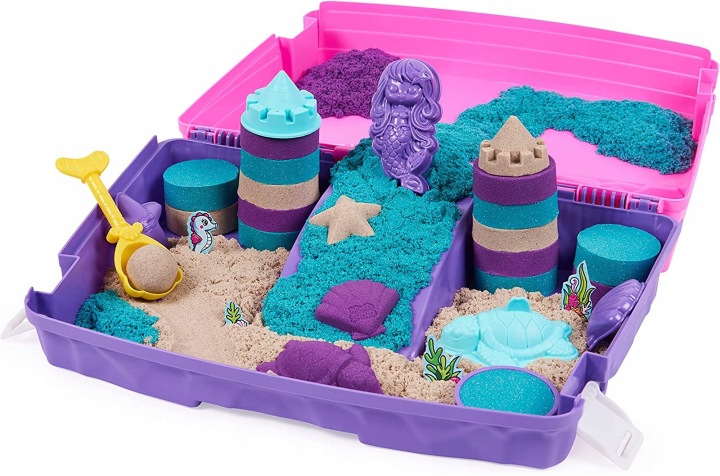 Пісок кінетичний замок русалки валіза палац KINETIC SAND 934 г + аксесуари — фото 7