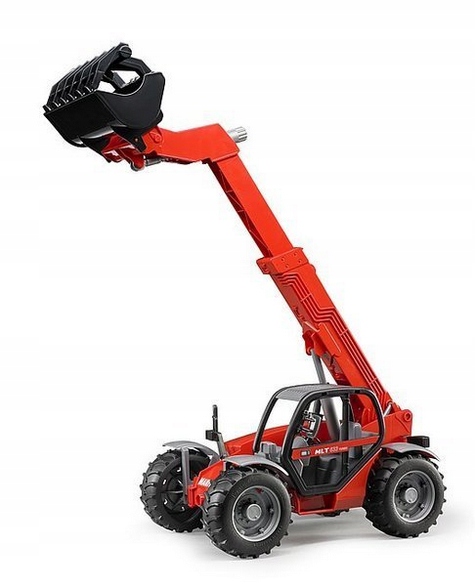 Bruder 2774 Причіп MAN TGA з навантажувачем телескопічним Manitou — фото 8