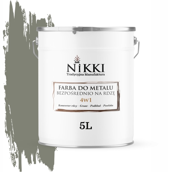 Barva Na Kov, Pozink , Přímo Na Rez, Cementově Šedá Ral 7033, Polomatná, 5 l