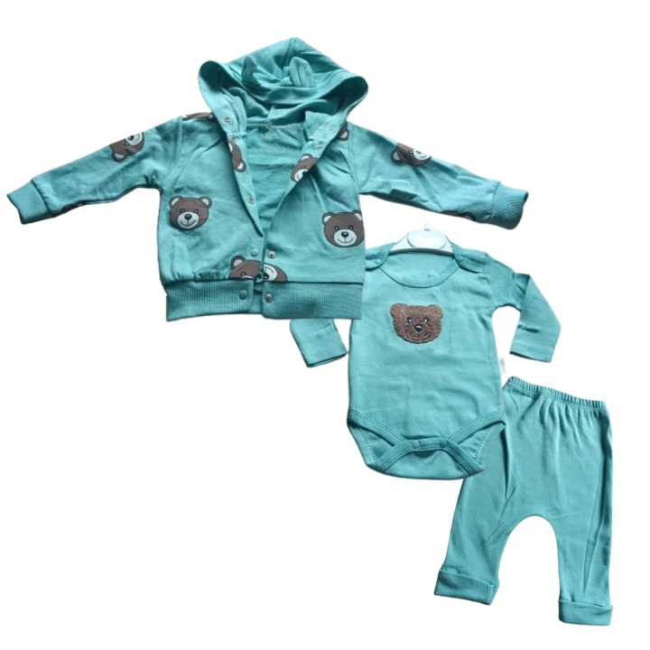 Komplet dres niemowlęcy bluza body spodnie — zdjęcie 2