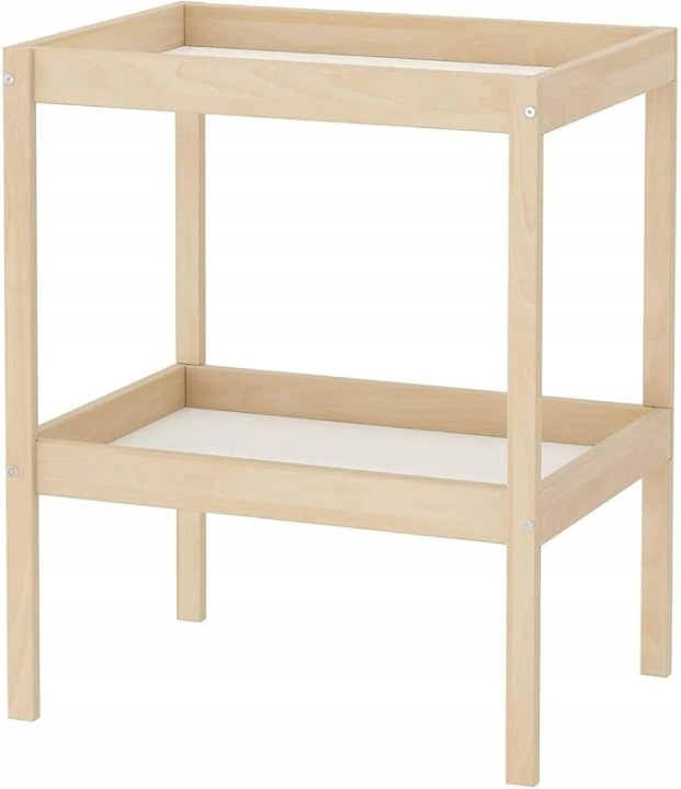 IKEA SNIGLAR Стіл для пеленання, бук/білий, 72x53 см