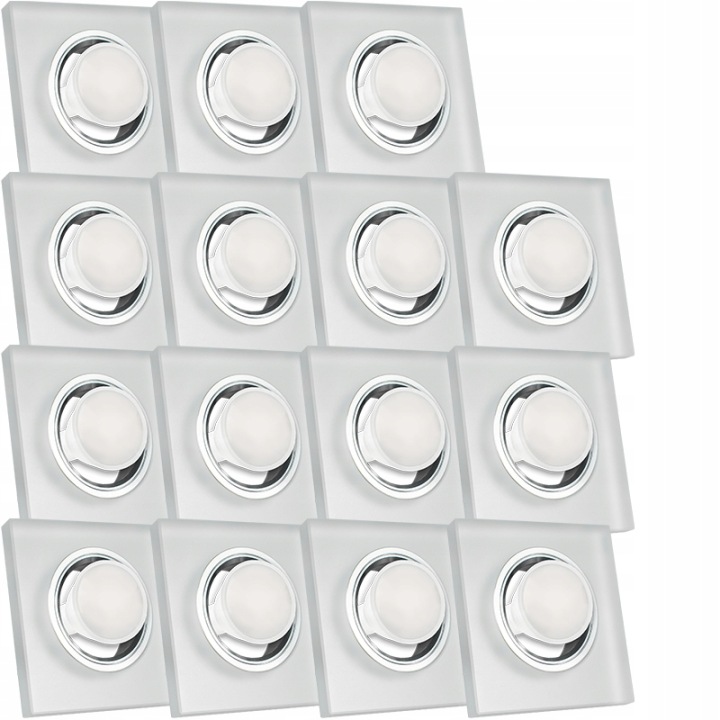 15X Skleněná Zapuštěná Lampička S Velmi Silným Sklo 5W Led Žárovka