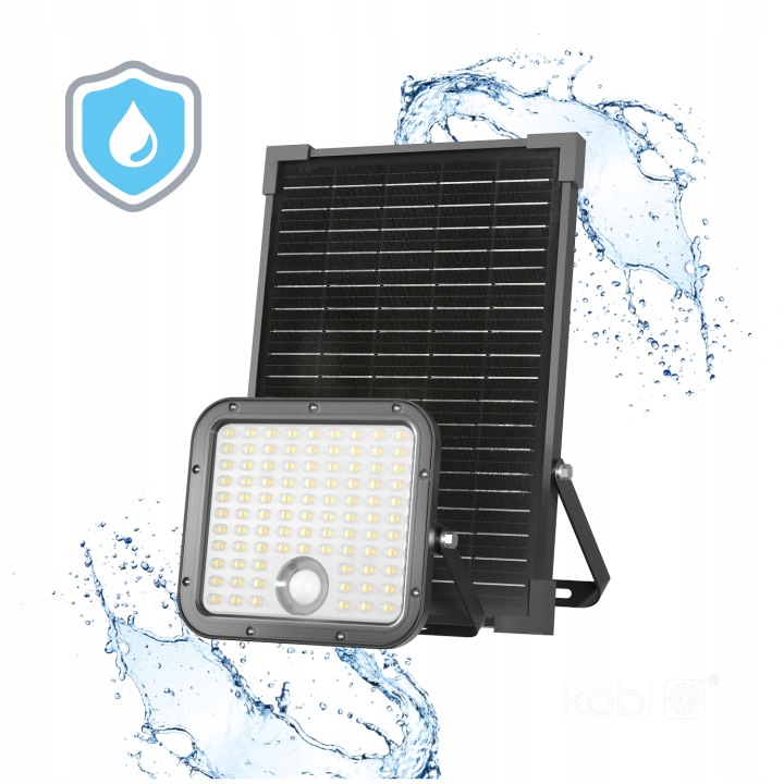Solární Led reflektor 30W Senzor Pohybu s dálkovým ovládáním Regulace barvy Premium