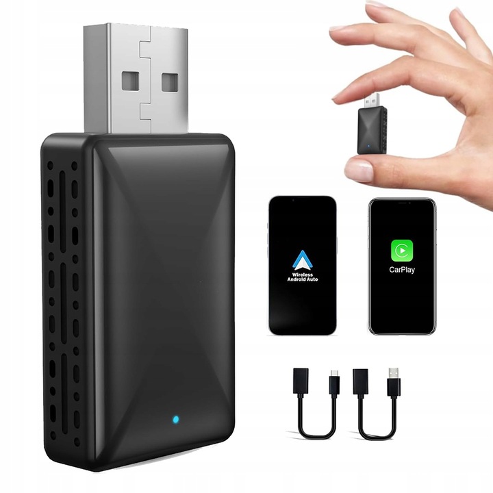 Adaptér CarPlay Android Auto BEZDRÔTOVÝ WiFi 5.0 Bluetooth USB NEXGRILL ...