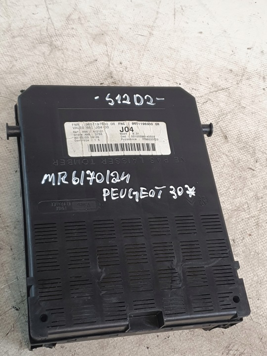modul BSI Kasten der Sicherungen OE 9651196980 PEUGEOT 307 2.0HDI 03r.