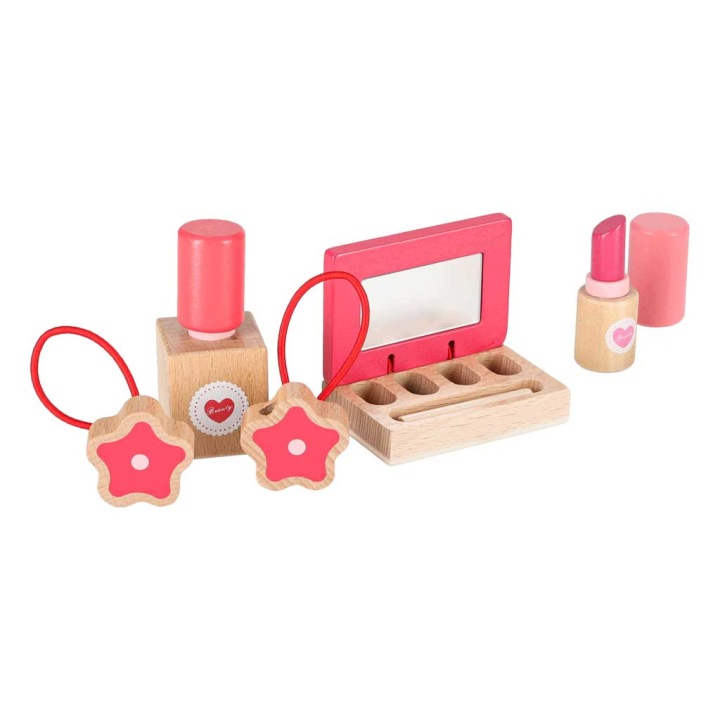 Косметика для дітей набір дерев'яний MAKE UP BEAUTY макіяж аксесуари — фото 3
